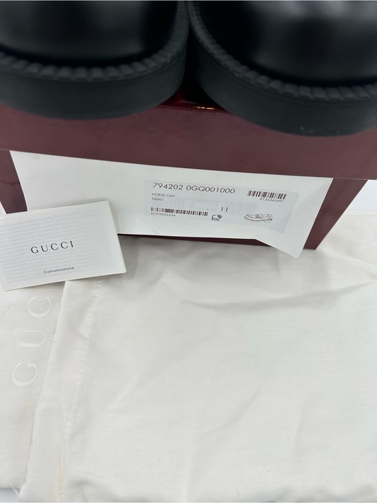 Men\'s Gucci horse bit leather loafers size 11 fits 11.5 US made in Italy